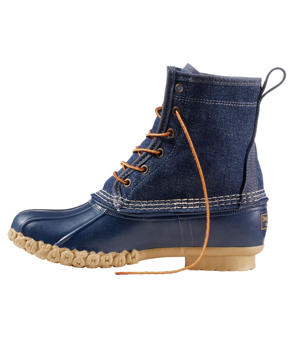 Women's Bean Boots, 8" Denim Insulated Flannel-Lined - L.L.Bean Top Pick