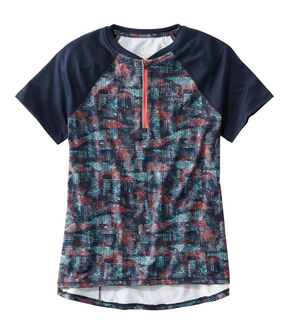 Women's Comfort Cycling Jersey Print Short-Sleeve - L.L.Bean Essential