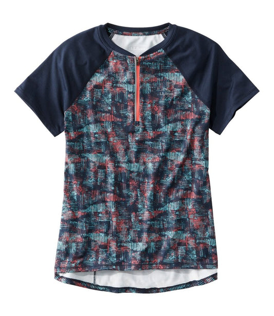 Women's Comfort Cycling Jersey Print Short-Sleeve - L.L.Bean Essential