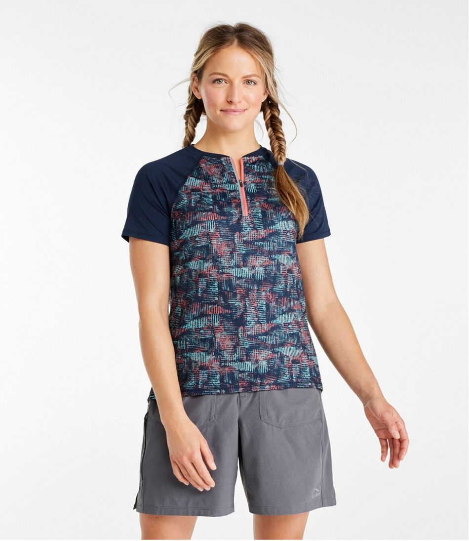 Women's Comfort Cycling Jersey Print Short-Sleeve - L.L.Bean Essential