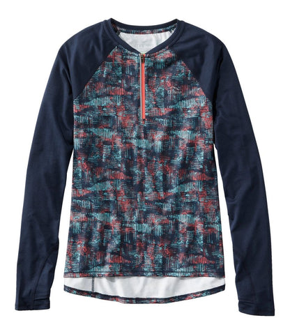Women's Comfort Cycling Jersey, Long-Sleeve Print - L.L.Bean Everyday