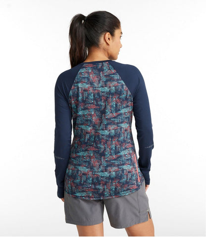 Women's Comfort Cycling Jersey, Long-Sleeve Print - L.L.Bean Everyday