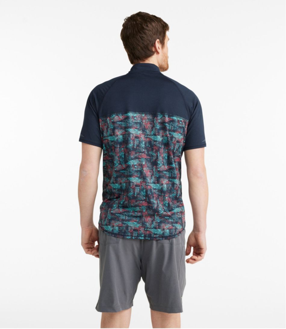Men's Comfort Cycling Jersey, Short-Sleeve Print - L.L.Bean Value