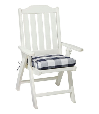 All-Weather Folding/Armless Chair Cushion, Buffalo Plaid - L.L.Bean Quality