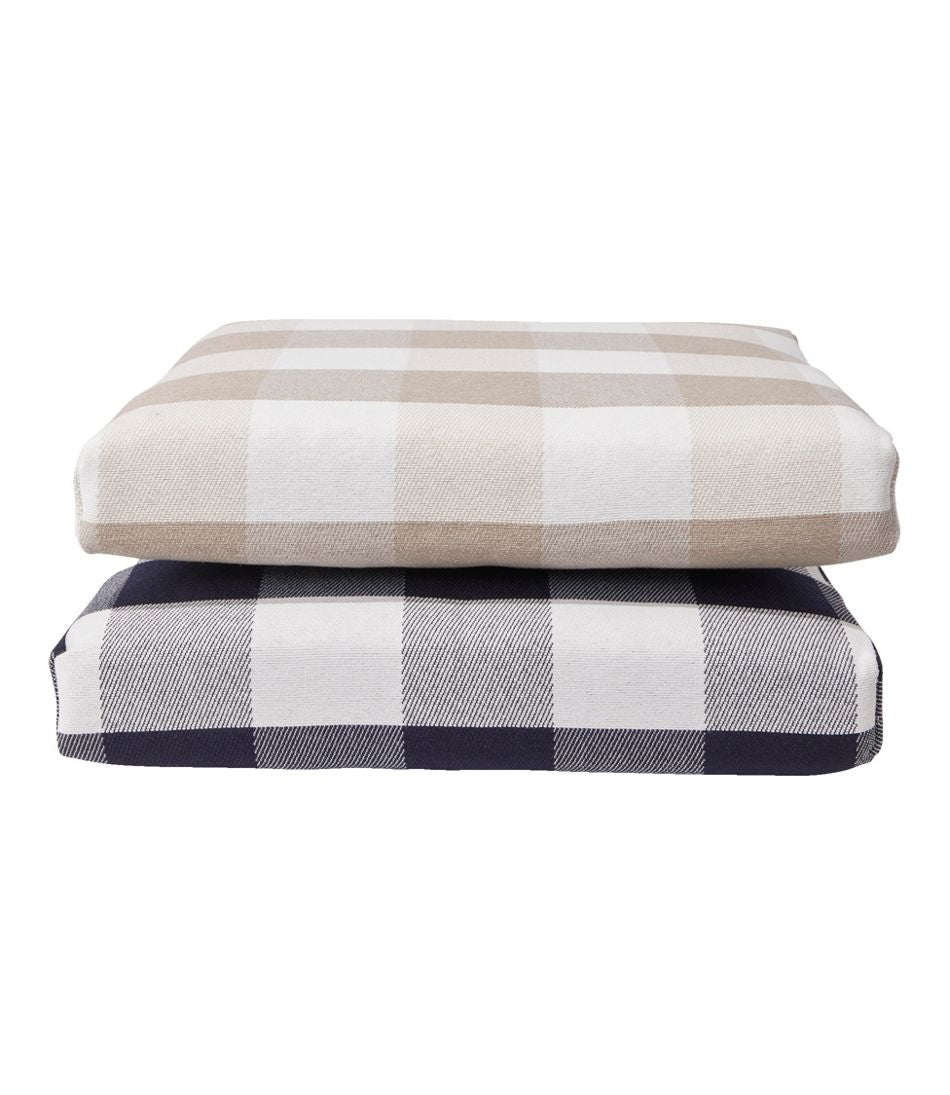 All-Weather Folding/Armless Chair Cushion, Buffalo Plaid - L.L.Bean Quality