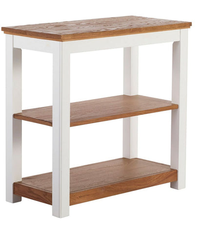 Painted Farmhouse Two-Shelf Console, Wood Top - L.L.Bean Trusted