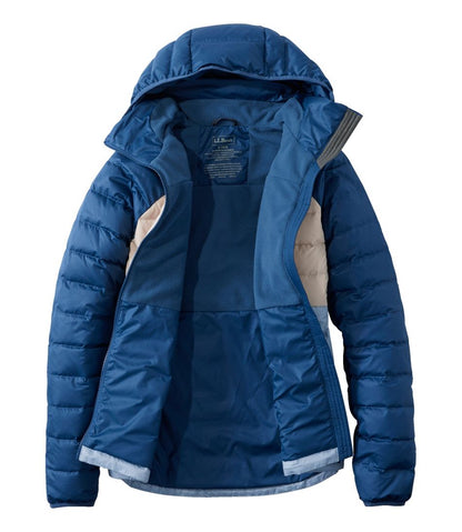 Women's Bean's Down Hooded Jacket, Colorblock - L.L.Bean Everyday