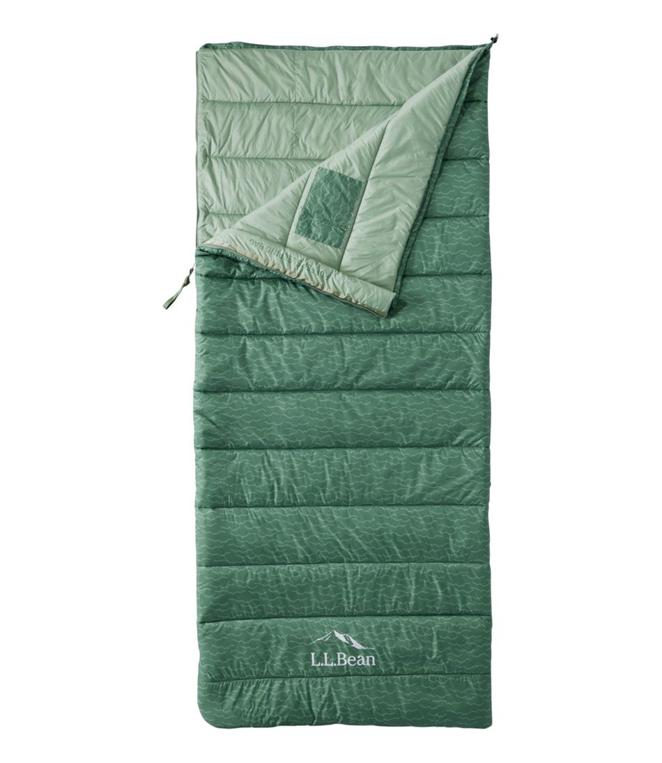 Adults' L.L.Bean Puffer Sleeping Bag, 40° Print - L.L.Bean Great Value