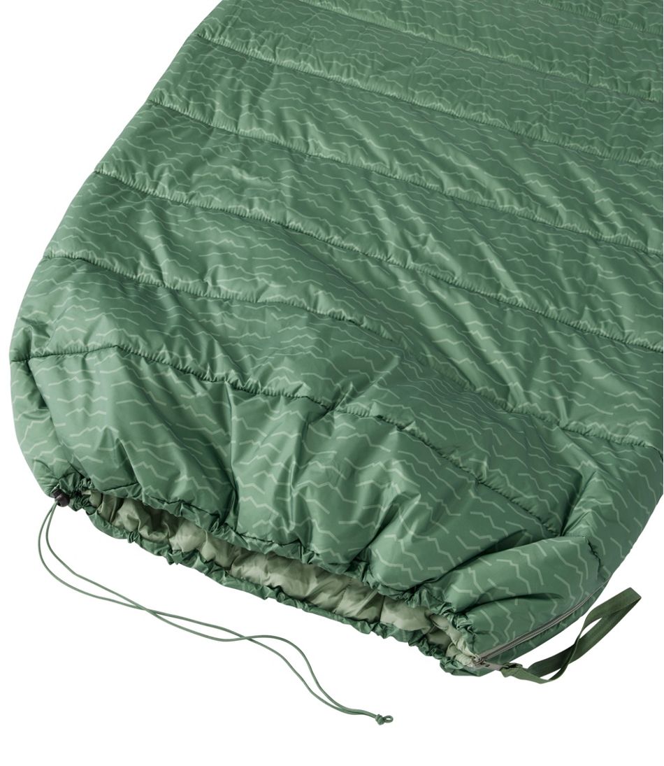 Adults' L.L.Bean Puffer Sleeping Bag, 40° Print - L.L.Bean Great Value