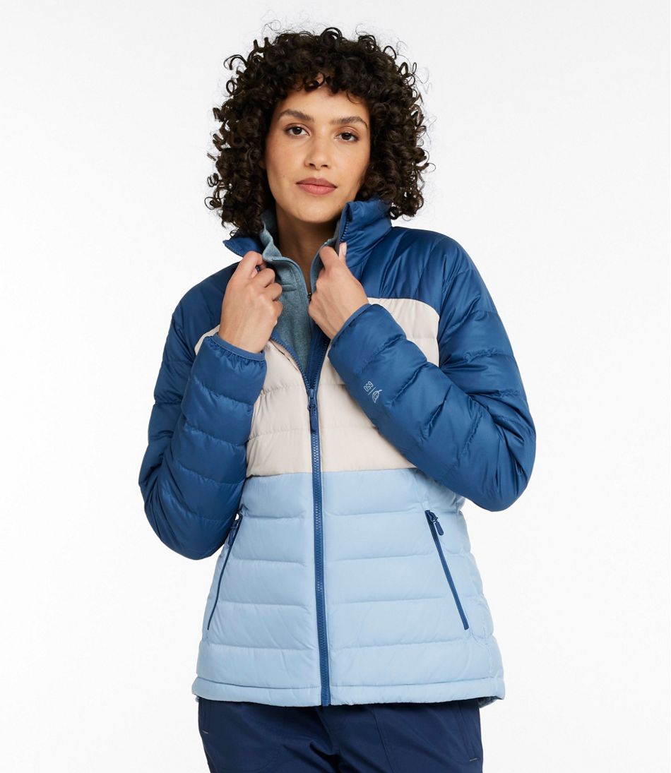 Women's Bean's Down Jacket, Colorblock - L.L.Bean Quality