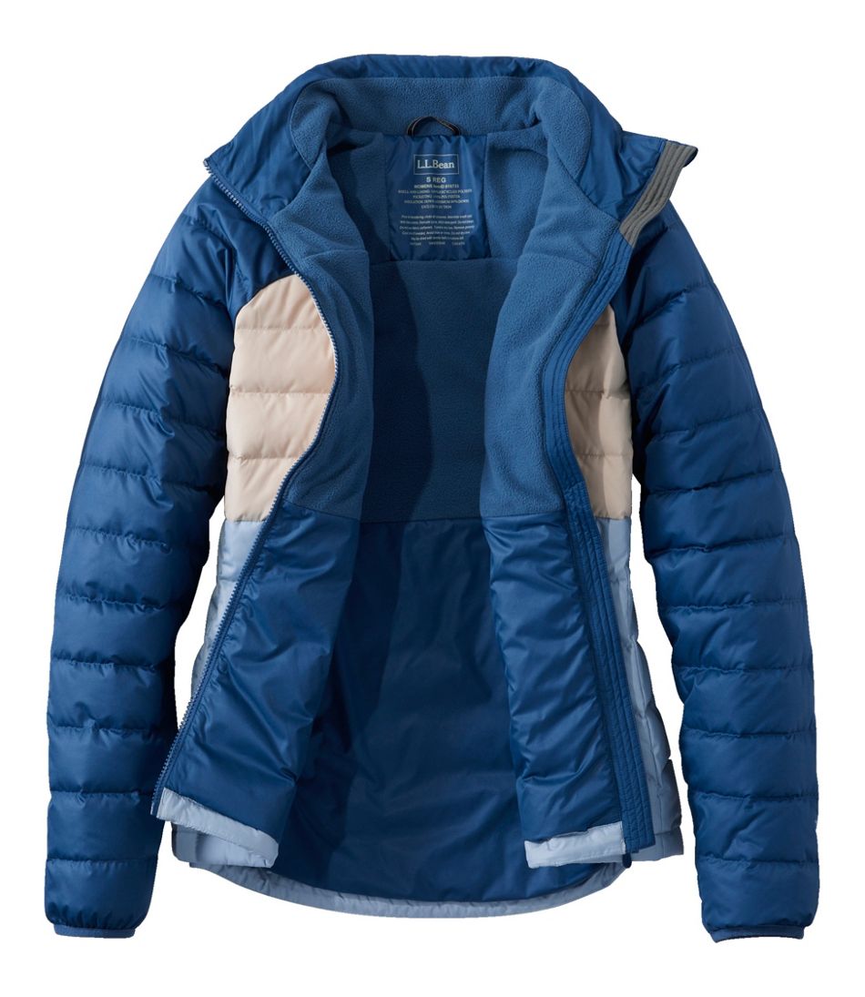 Women's Bean's Down Jacket, Colorblock - L.L.Bean Quality