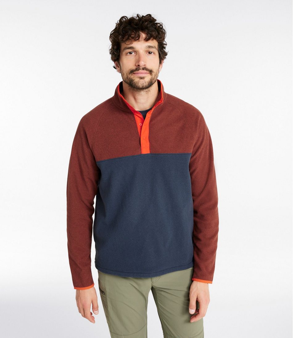 Men's All Season Access Fleece Pullover, Colorblock - L.L.Bean Customer Favorite