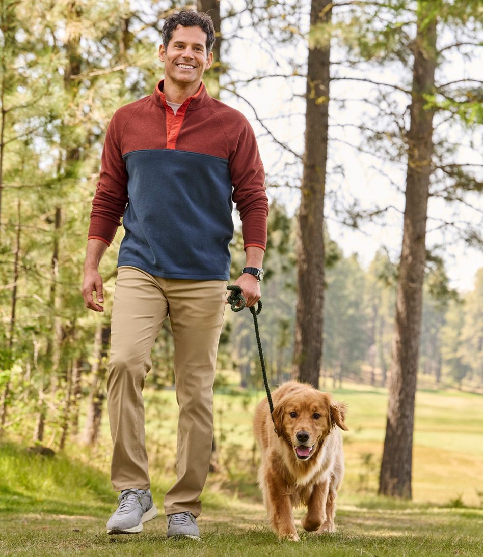 Men's All Season Access Fleece Pullover, Colorblock - L.L.Bean Customer Favorite