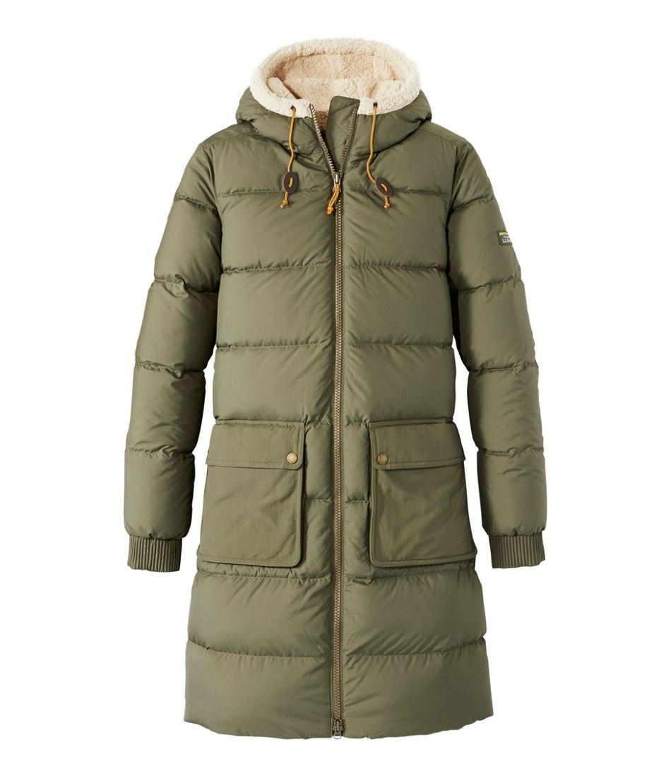 Women's Mountain Classic Down Coat, Sherpa-Lined - L.L.Bean Trending
