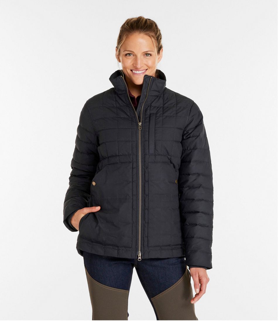 Women's L.L.Bean Upcountry Waxed Cotton Down Sweater - L.L.Bean New