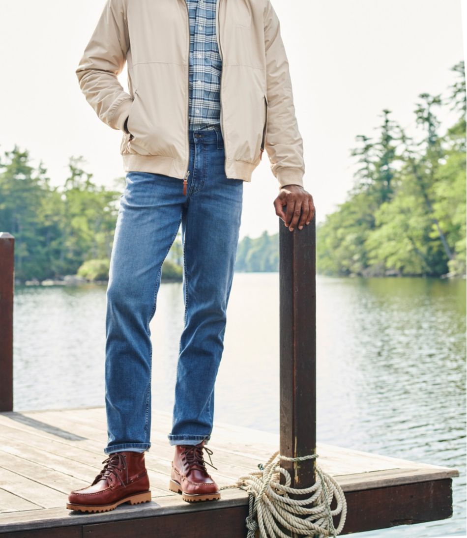 Men's BeanFlex® Jeans, Standard Athletic Fit, Straight Leg - L.L.Bean Latest
